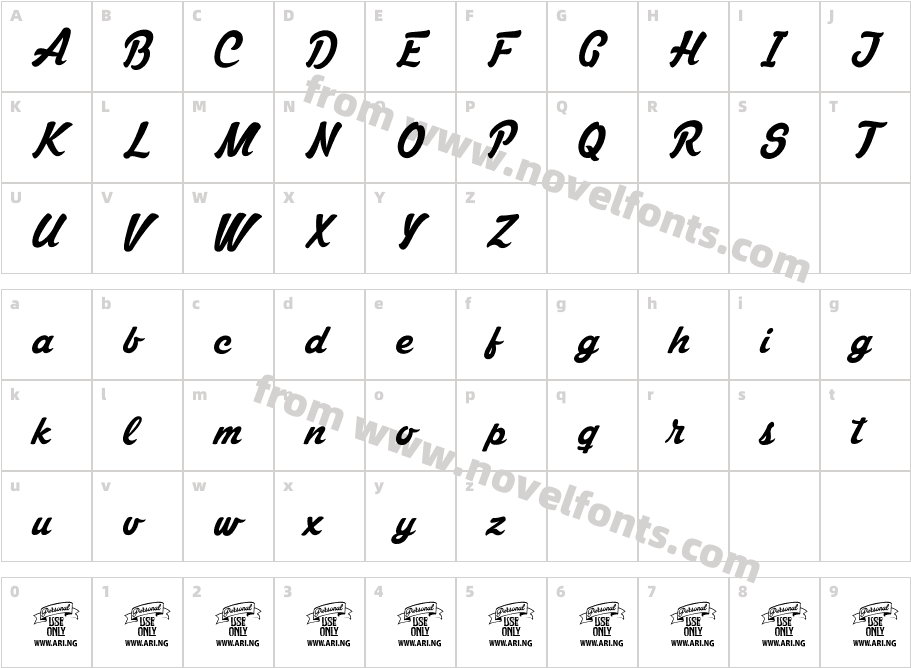 Mastoc Personal Use OnlyCharacter Map