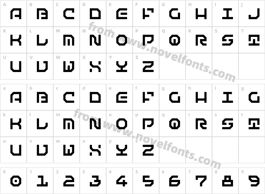 Matematica-RegularCharacter Map