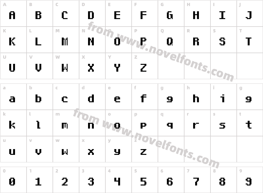 Mayfair NBP BoldCharacter Map