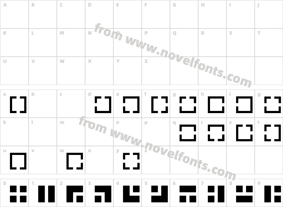 Maze Maker Inverted Level 1FCharacter Map