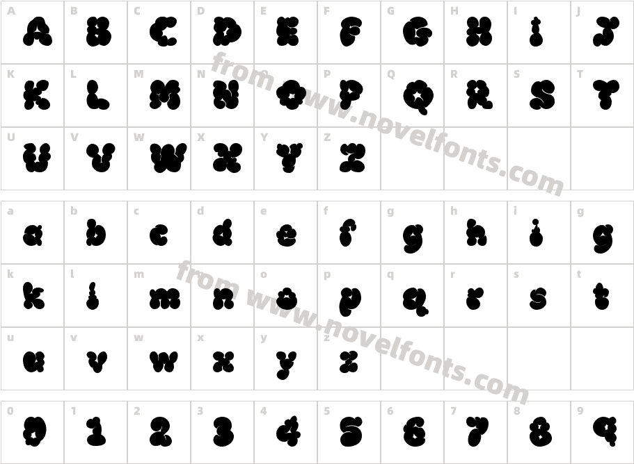 McKloud BlackCharacter Map