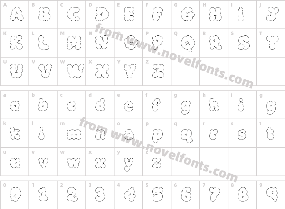 McKloud WhiteCharacter Map