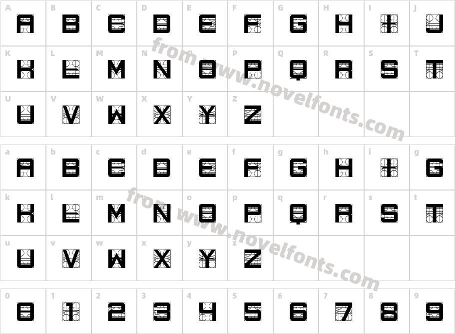 Measurements RegularCharacter Map