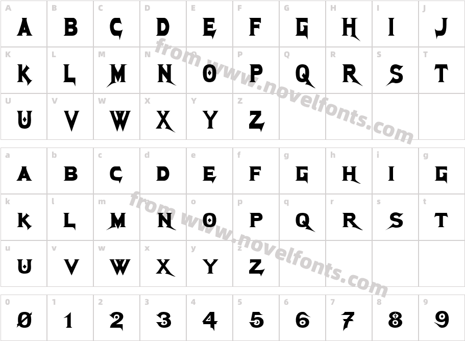 Megadeth CrypticCharacter Map