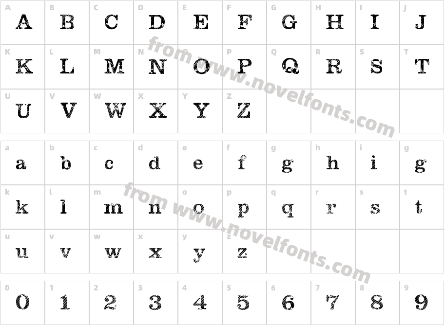 Megeon GrungeCharacter Map