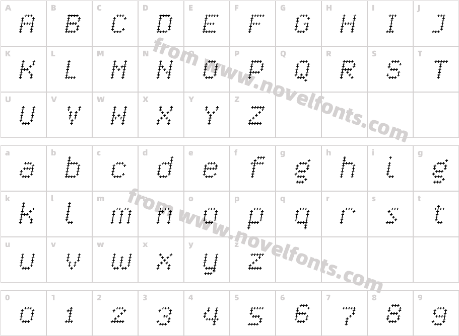 Crossover ObliqueCharacter Map