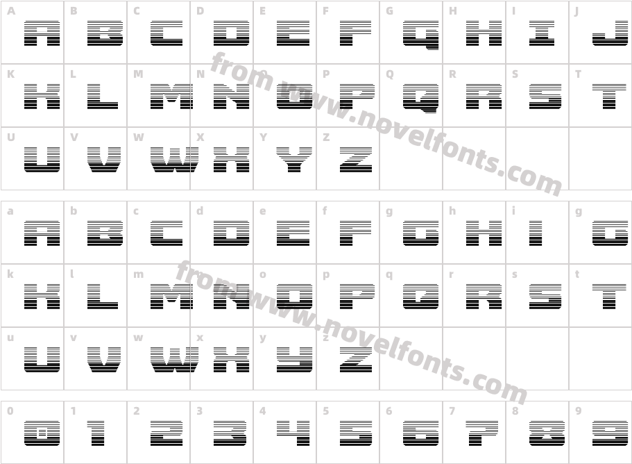 Cruiser Fortress GradientCharacter Map