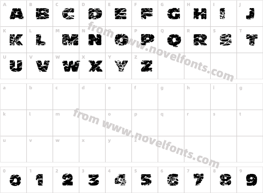 CrumpCharacter Map