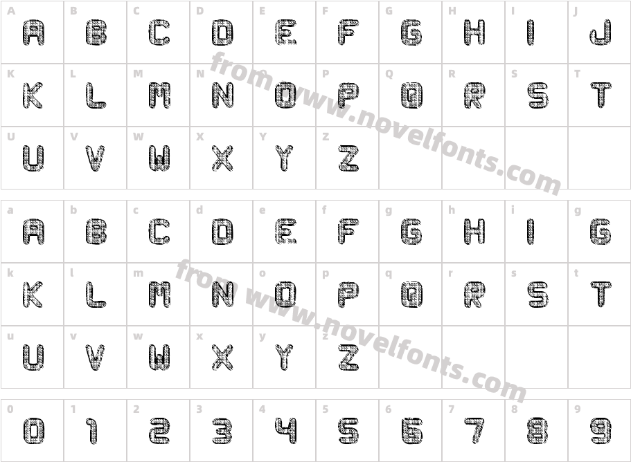 Metal CurvyCharacter Map