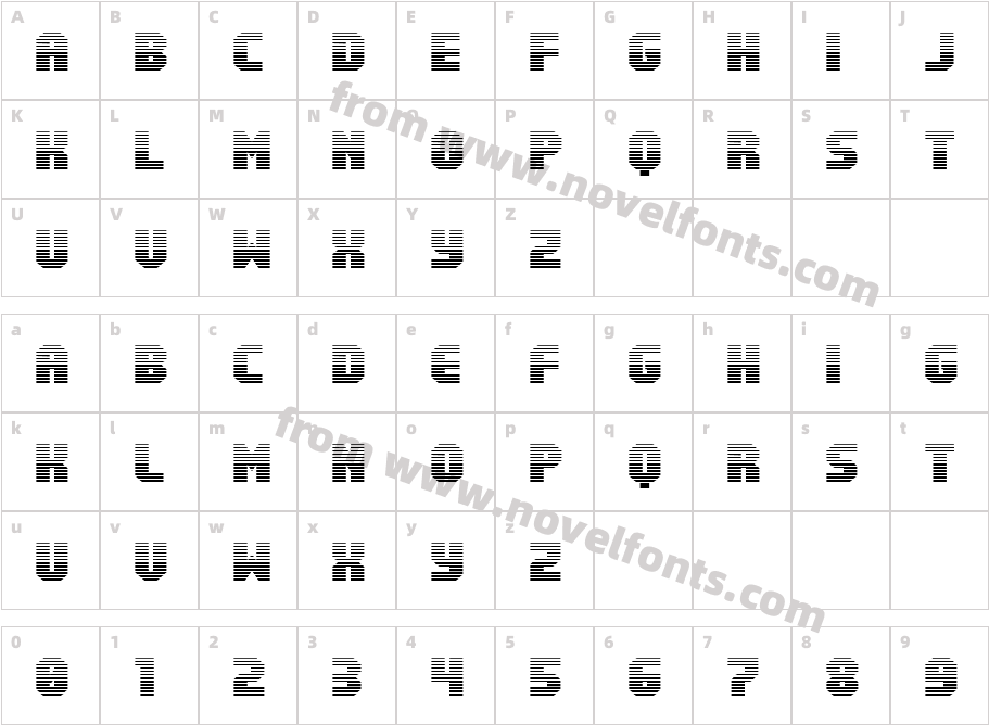 Metal Sentinel GradientCharacter Map