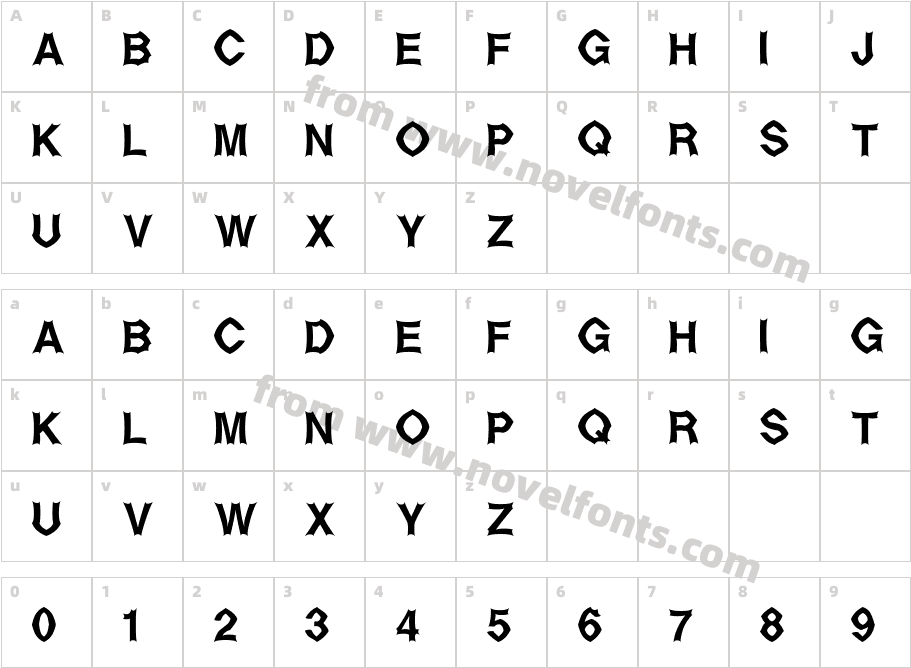 Metal-Up-Your-EarCharacter Map