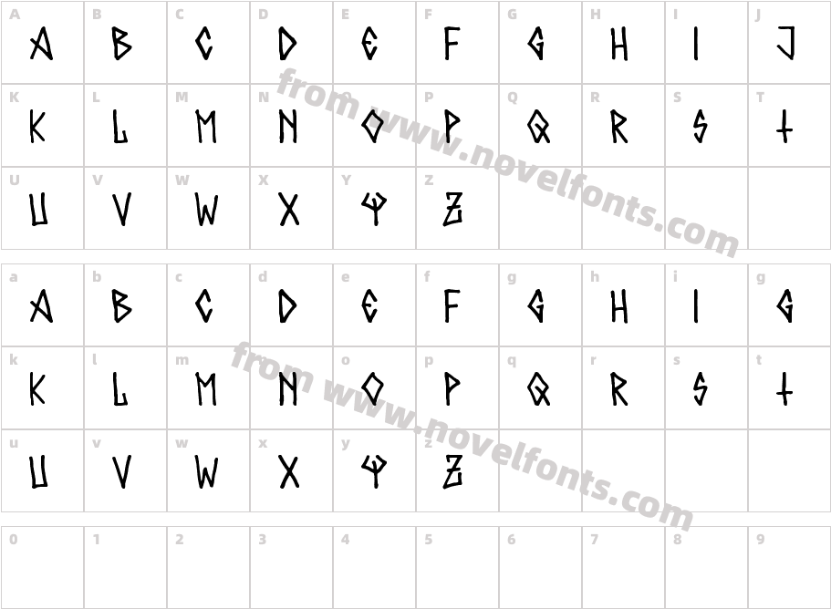 Metalero80Character Map