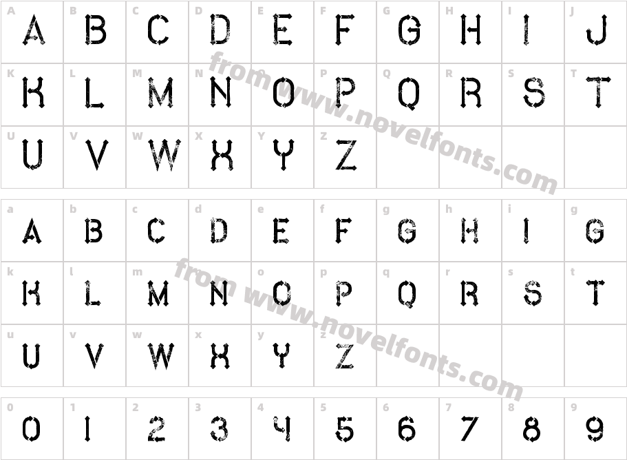 Metro GrungeCharacter Map