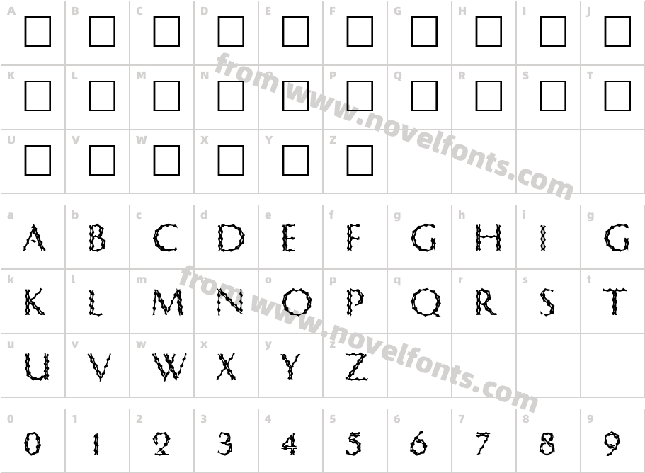 CrypTiXCharacter Map