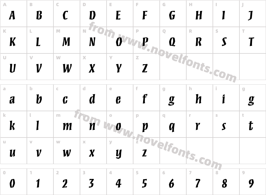 MezzStd-BoldCharacter Map