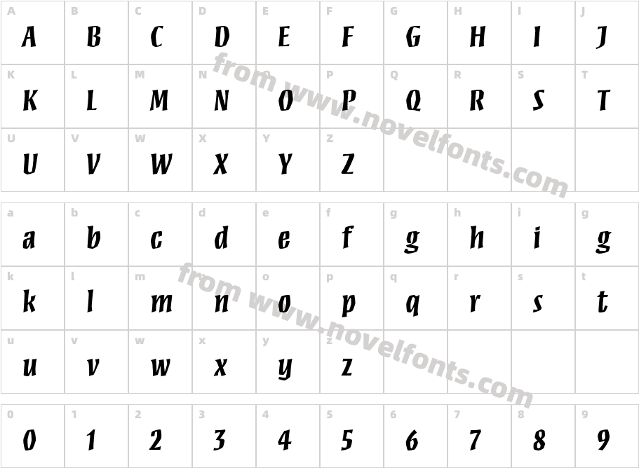 MezzWebPro-BoldCharacter Map