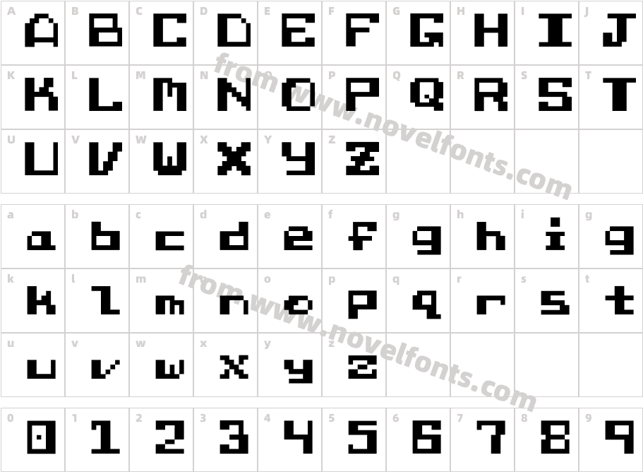 Mia MonospaceCharacter Map