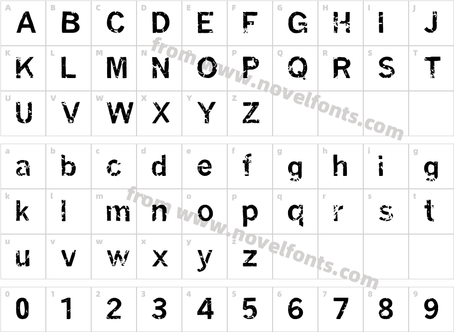 Miasm InfectionCharacter Map