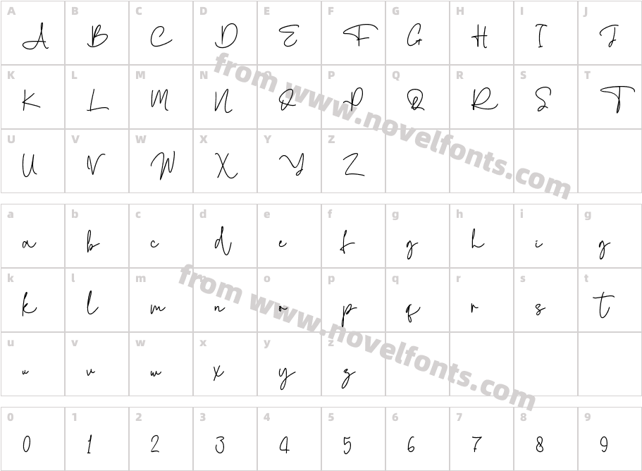 Michael Signature -personal useCharacter Map