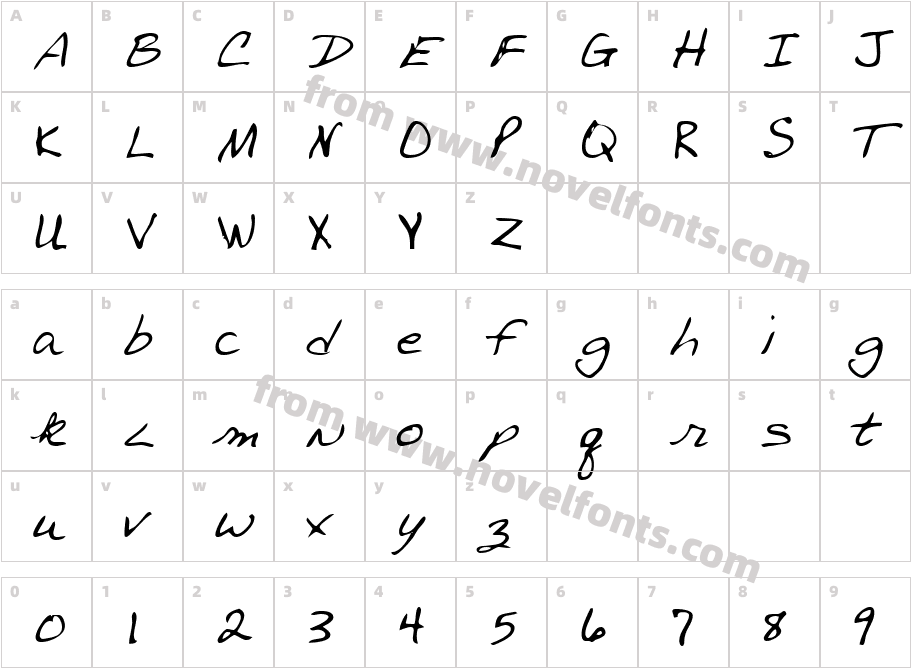 MichaelsHand-PlainCharacter Map