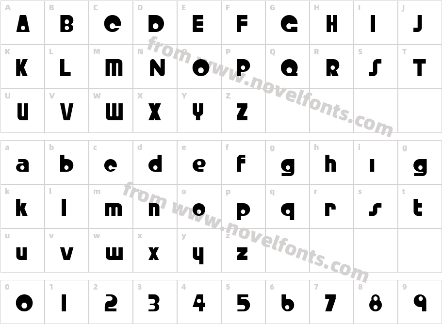 Crystal Radio KitCharacter Map