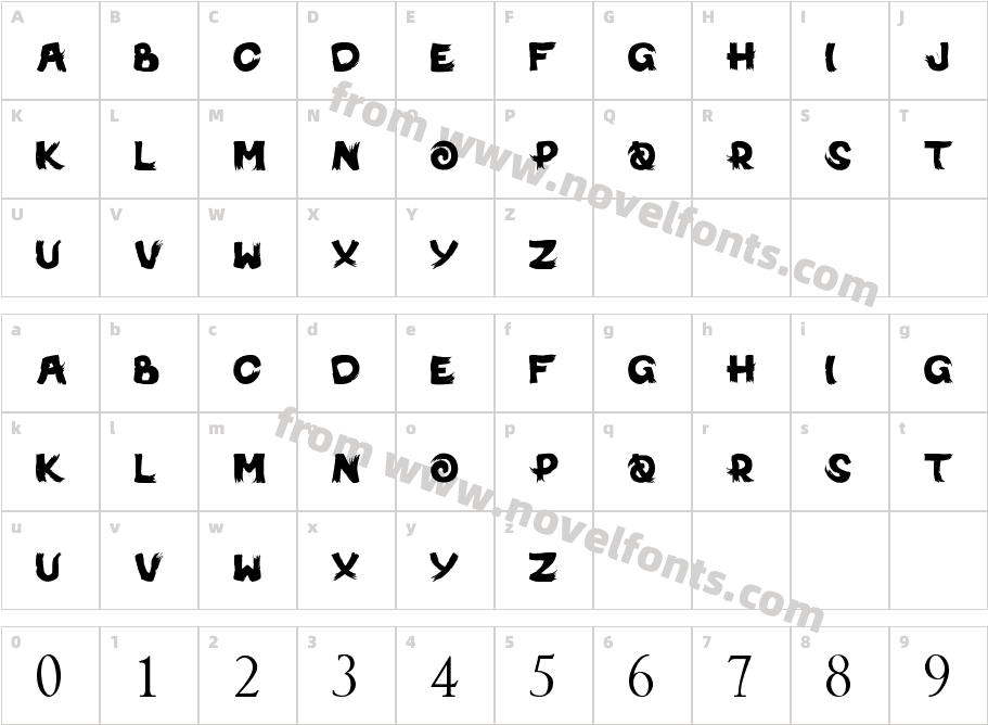 MichiNoInkuCharacter Map