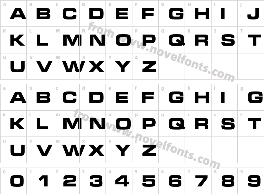 Micra-BoldCharacter Map