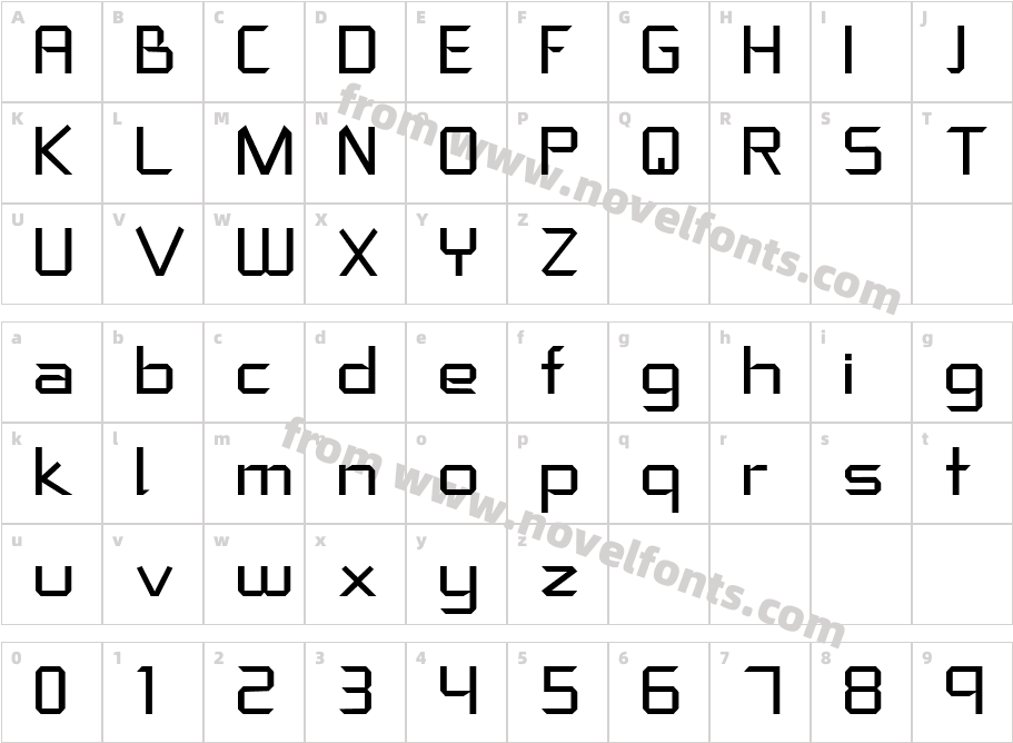 Crystal clearCharacter Map