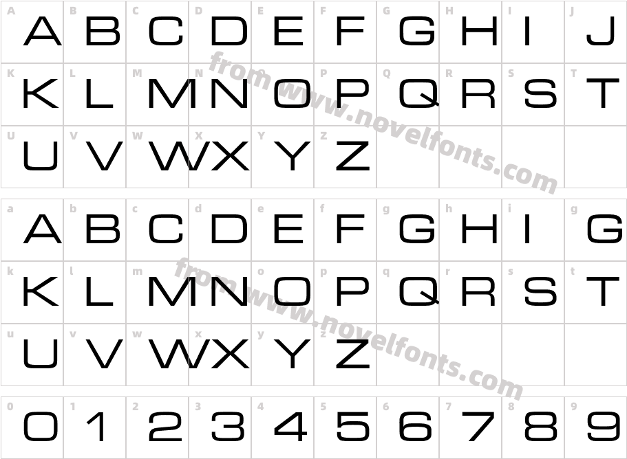 MicroTechnicExtCharacter Map