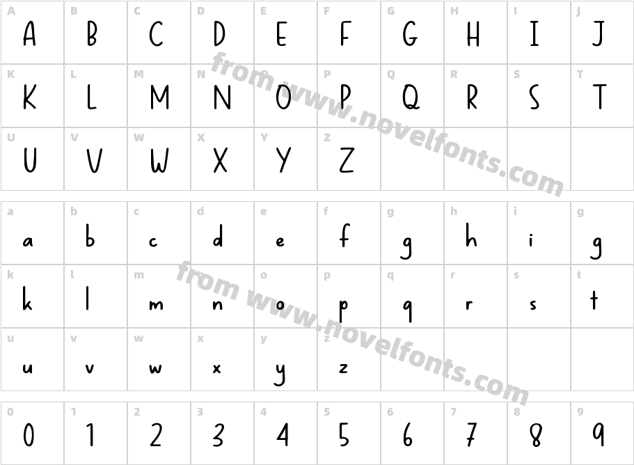 MidspicyCharacter Map