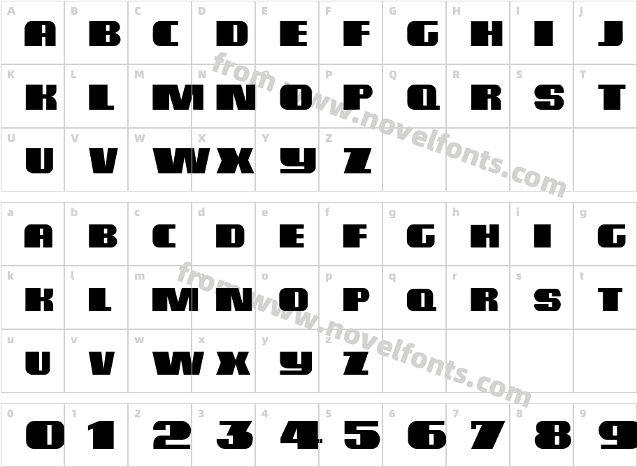 MieleCharacter Map