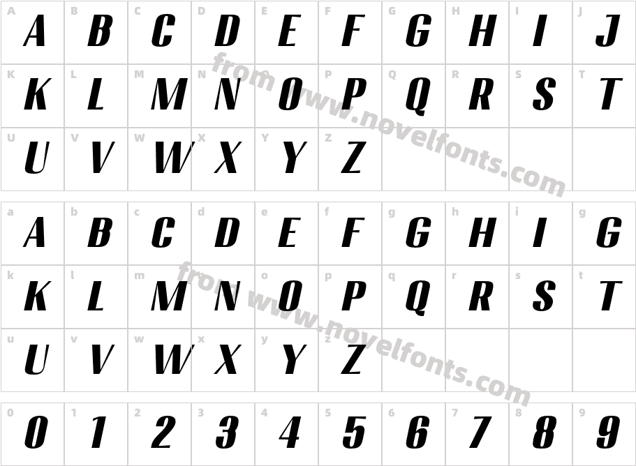 Migha-BlackSemExpCNTRSlantCharacter Map