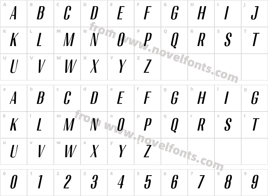 Migha-MedCondCNTRSlantCharacter Map