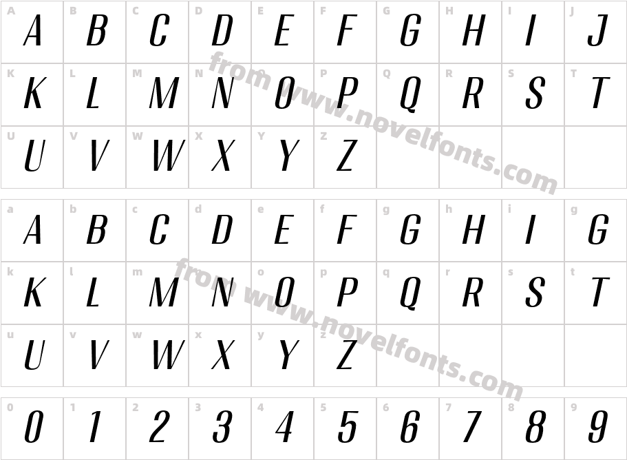 Migha-SlantCNTRCharacter Map