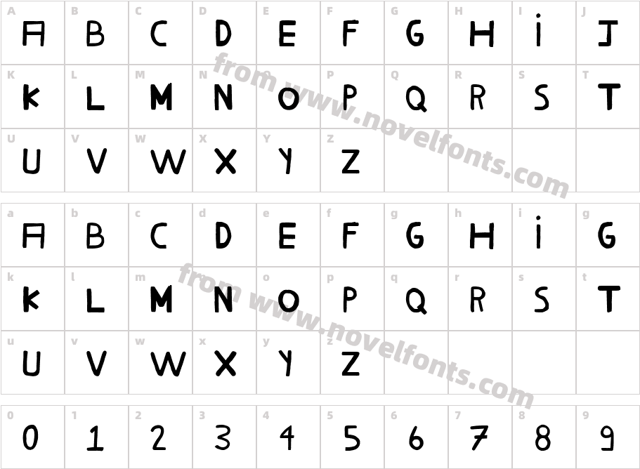 Milho CozidoCharacter Map