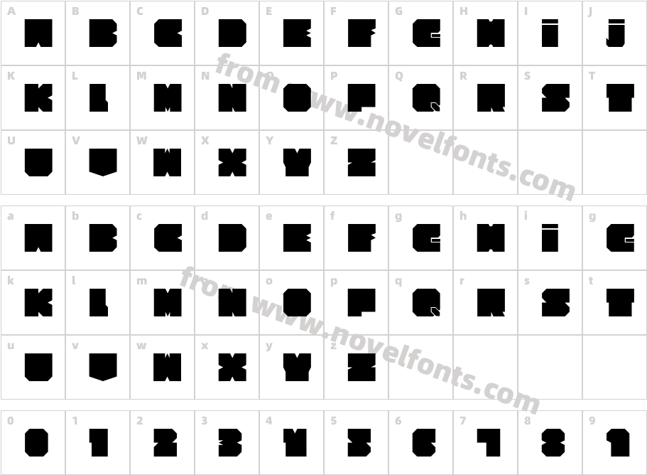 CubesityCharacter Map