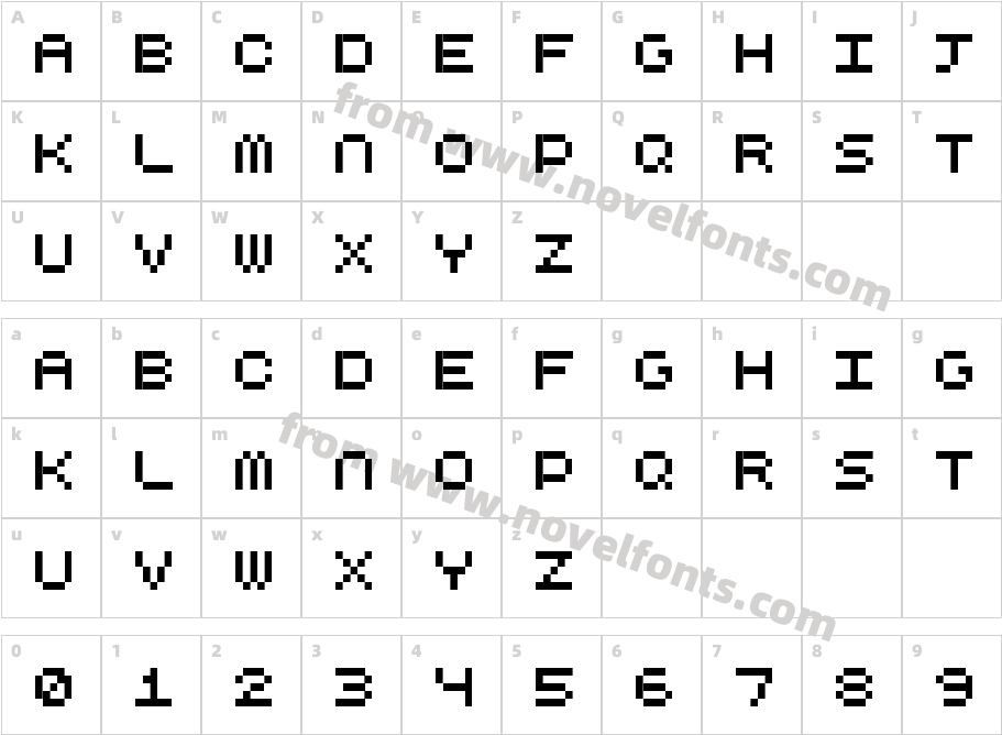 Cubic Five10Character Map