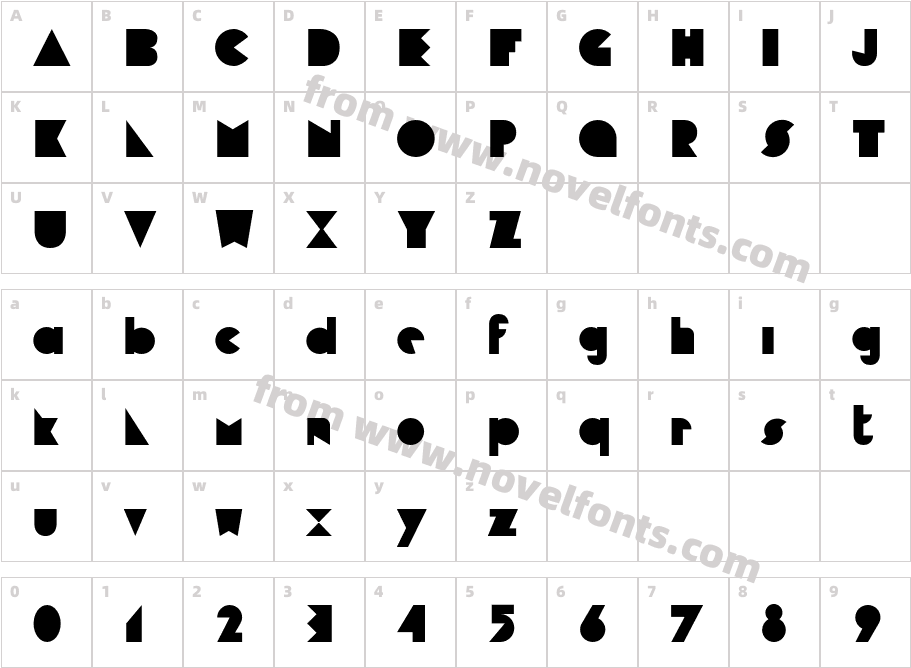 CubopCharacter Map