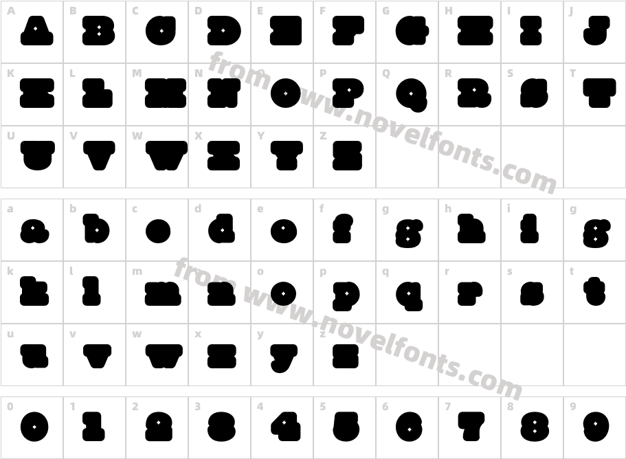 MinceCharacter Map