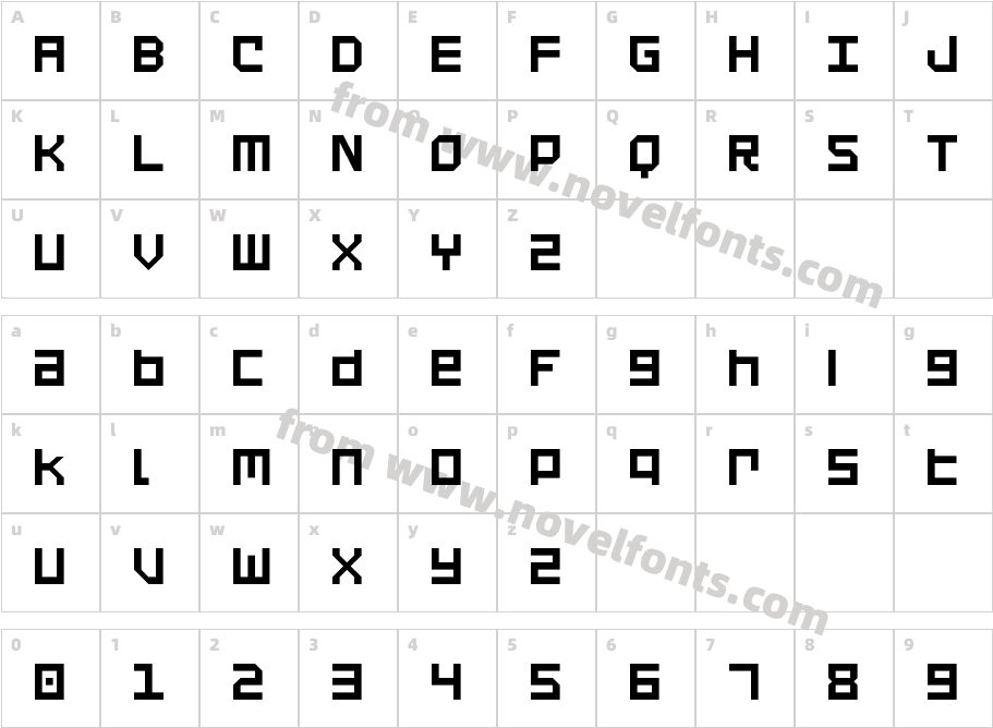 Mindfuct NBPCharacter Map