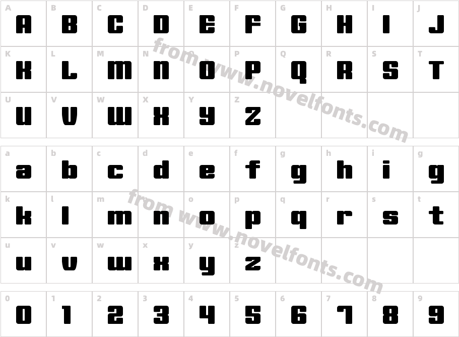 MinervaCharacter Map