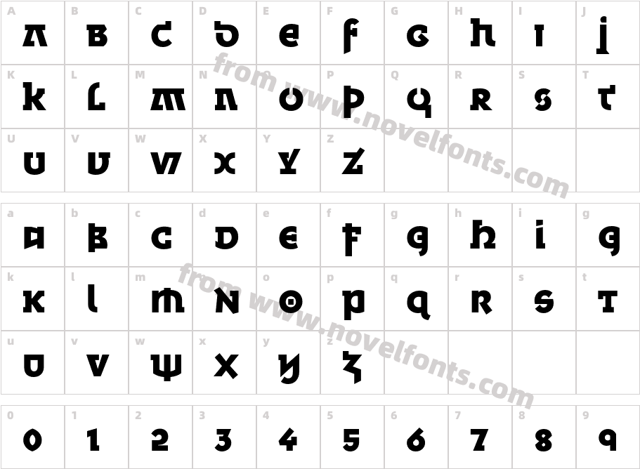 MinskaITC-BoldCharacter Map