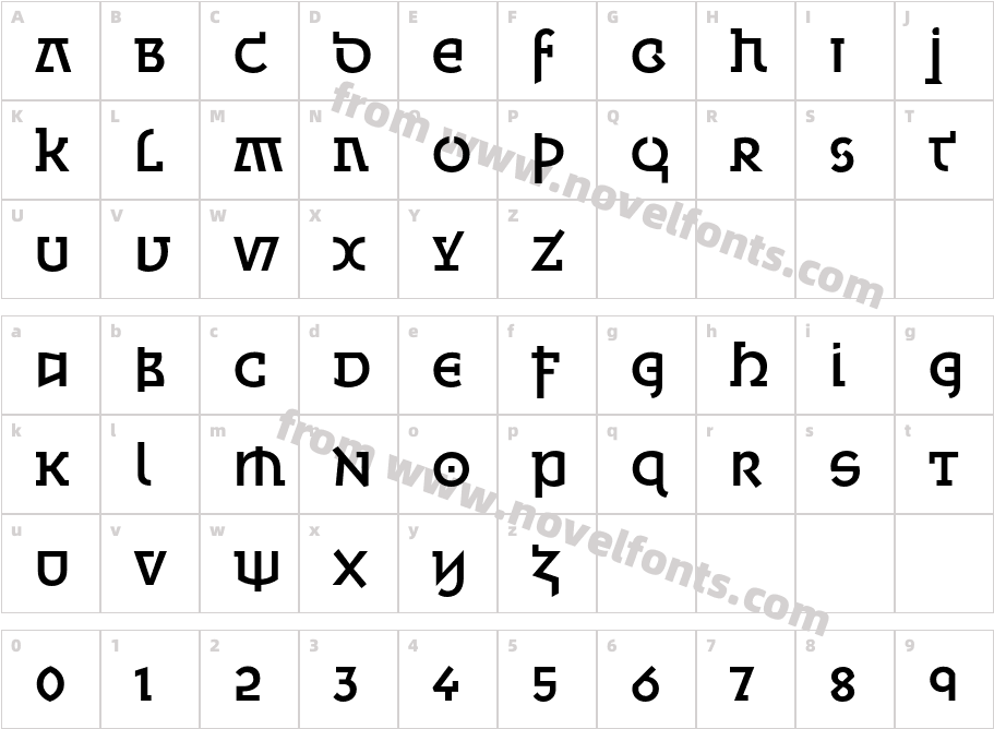 MinskaITCStd-MediumCharacter Map