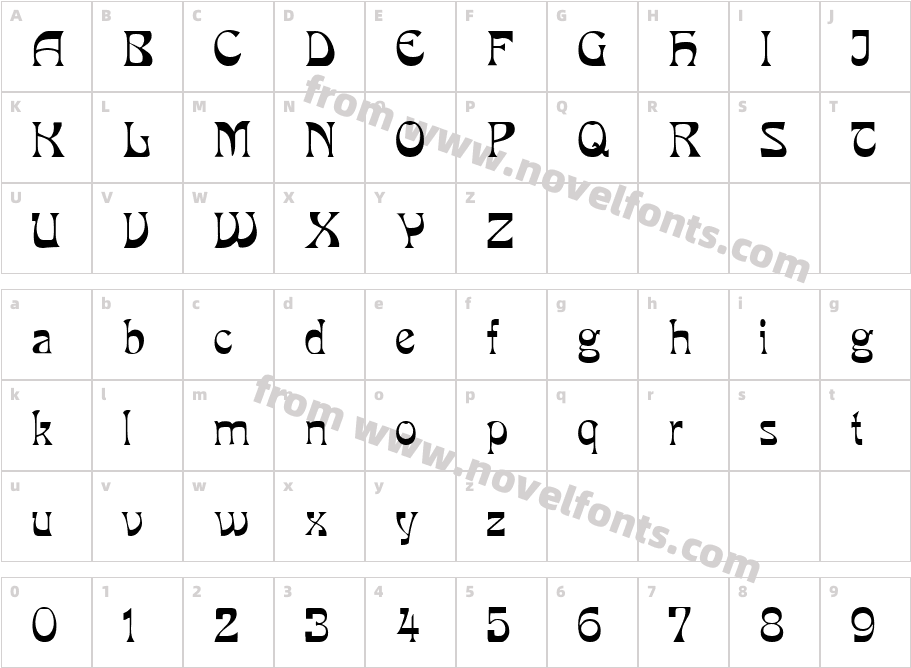 MiraCharacter Map