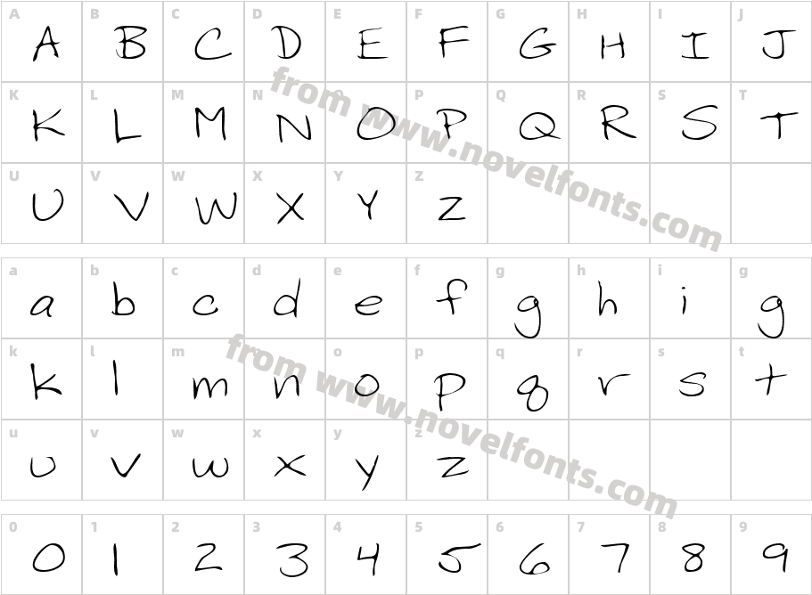 MiriamsHand-PlainCharacter Map