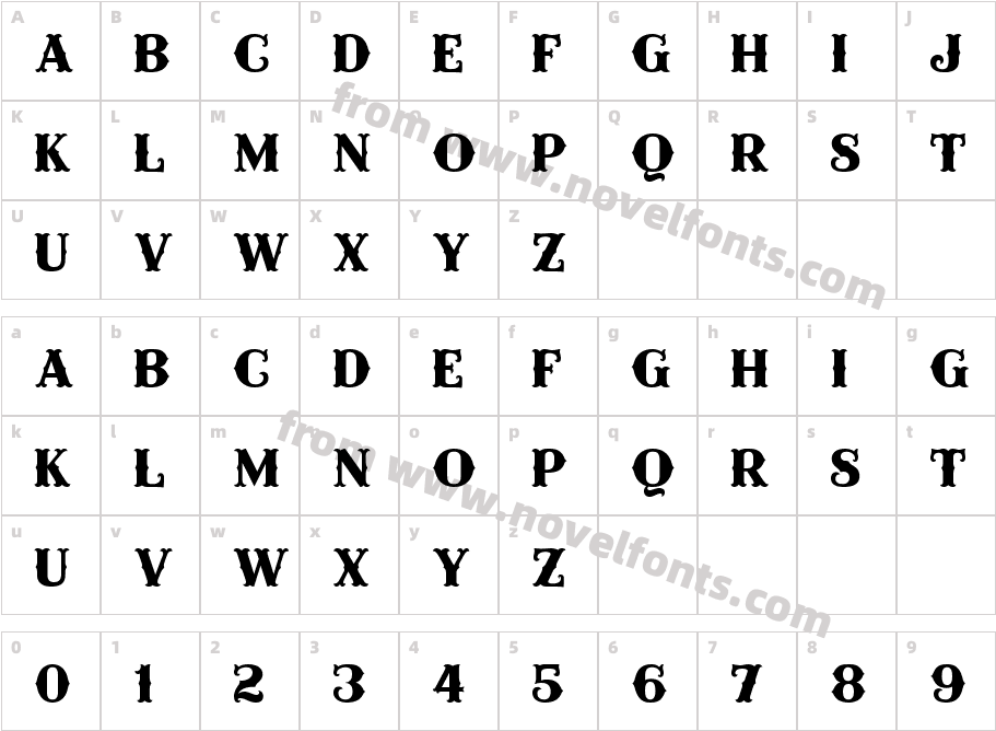 Miss Scarlett PlainCharacter Map