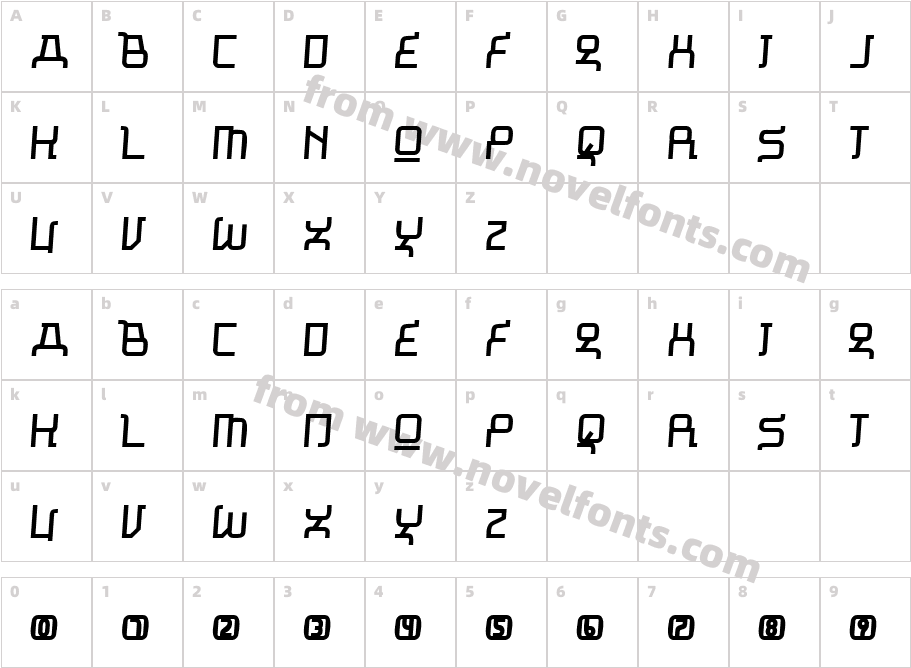 Missu BoldCharacter Map