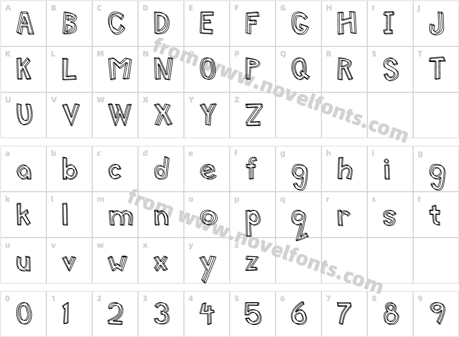 Mitten-HollowCharacter Map