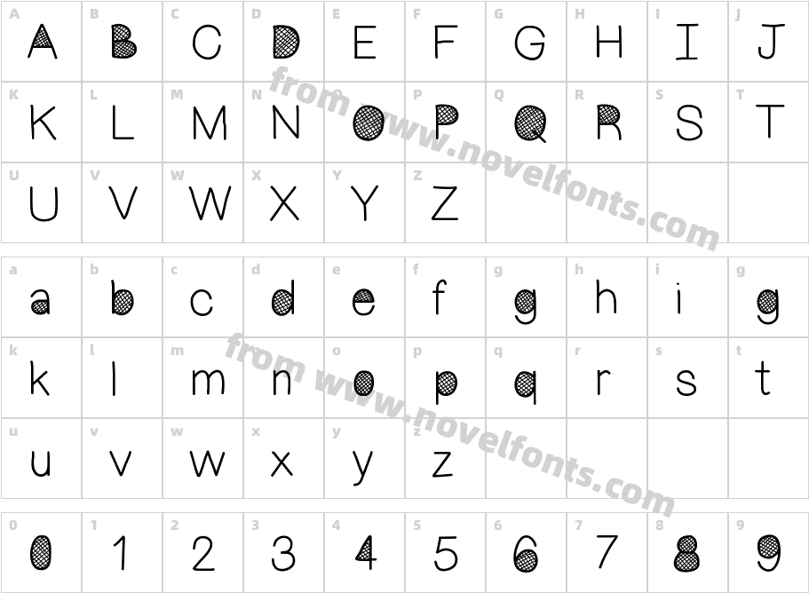 MixCrosshatchCharacter Map