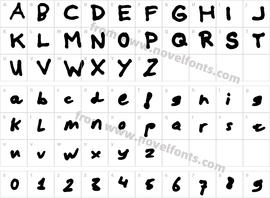 MockupCharacter Map